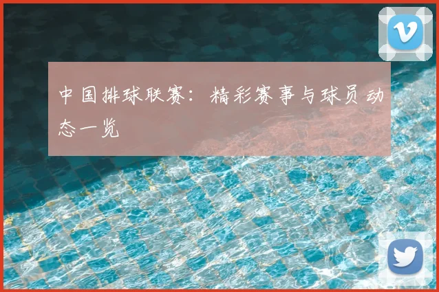 中国排球联赛：精彩赛事与球员动态一览